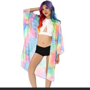 iheartraves Tie Dye Rave Kimono